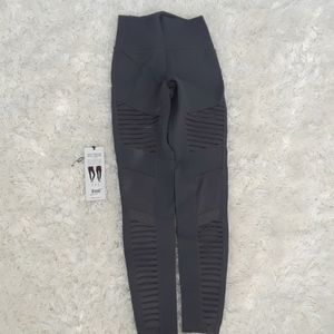 Alo yoga slate grey moto leggings Small